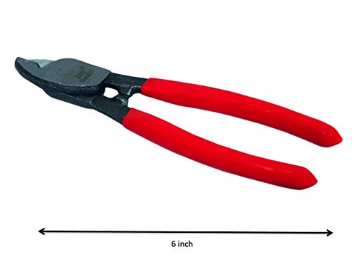Image of Jon Bhandari Tools 6 inch Heavy Duty Cable Cutter | Precision Wire Cutter for Copper & Aluminium Cables | Electrician Hand Tool for Clean, Effortless Cutting