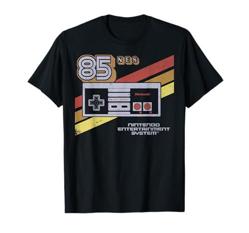 Nintendo NES Controller Retro Stripe 85 T-Shirt