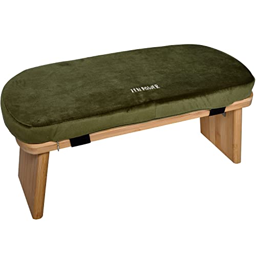 Zen Power Yoga Bench, klappbare Yoga Bank aus Holz, ergonomische...