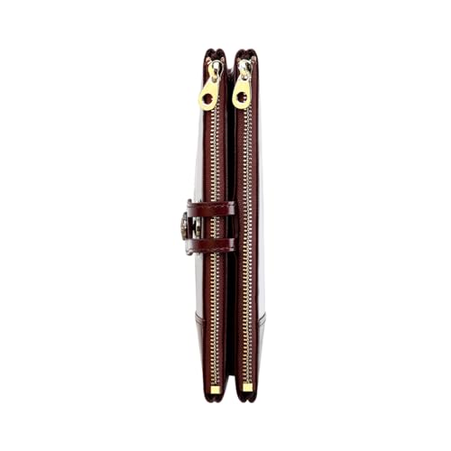 Image of Women's RFID Blocking Wallet Soft Leather Clutch Money Ladies Purse Slim Card Holder Organizer Zip Pocket (3013-Coffee)
