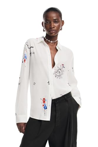 Image of Desigual Women's Woman Woven Shirt Long Sleeve