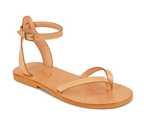 Minimalist barefoot Men Leather Sandals, Ankle Strap, Barefoot Style - CRYSTAL2