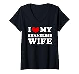 Photo Gallery donna amo la mia moglie spudorata, i heart my shameless wife maglietta con collo a v Photo Gallery donna amo la mia moglie spudorata, i heart my shameless wife maglietta con collo a v