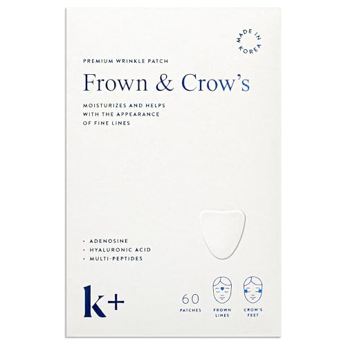 KPLUS K+ Wrinkle Patches for Forehead, Crow&rsquo;s Feet & Smile Lines &ndash; Korean Overnight Patches with...