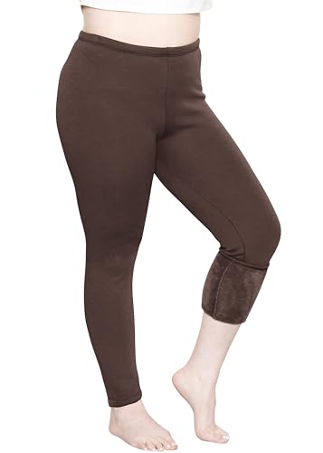 Image of STRETCH IS COMFORT Cotton Capri Leggings, Knee Length Pants, Plus Size