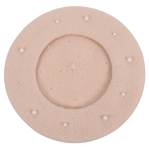 BESPORTBLE Boys and Girls's Beret Hat Girl Outdoor Activity Cap Stylish Comfortable 50-52cm Fit Beige