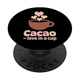 Kakao-Zeremonie Teilnehmer Heilige Pflanze Ritual Herzöffnung PopSockets Klebender PopGrip