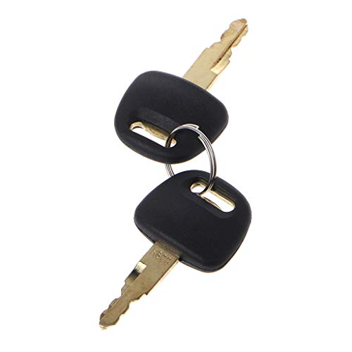SHOTAY 4pcs Excavator Ignition Keys For Hitachi & Hitachi ZAX Grab BU0028, Black and Golden, 58mm/2.28" - Image 3