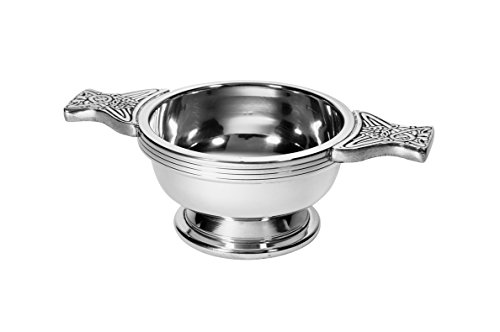 Wentworth Pewter - Small Pewter Quaich Whisky Tasting Bowl Loving Cup