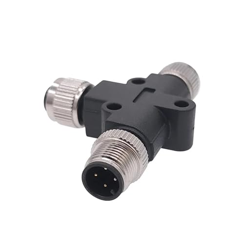Conector M12 de 5 pines hembra y macho con adaptador de conversión de tres vías para sensor 5