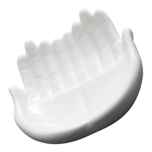 HIAKDOFT 異形双佛手菜? セラミック寿司皿 手作り和風デコレーション フードサービングトレイ 刺身盛り付け用 大皿 おしゃれで多用途 仕切り不要 食洗機対応