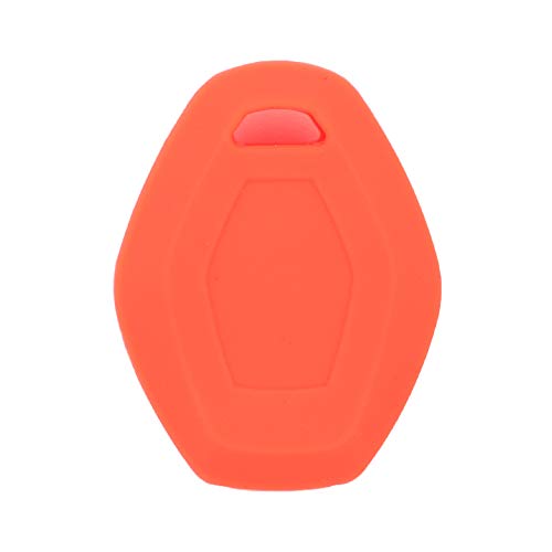 BROVACS Silicone Cover Protector Case Holder Skin Jacket Compatible with BMW 3 Button Remote Key Fob CV4902 Orange - Image 2