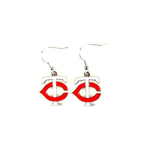 MLB Minnesota Twins "TC" Logo Dangler Earrings