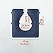 Kokiya Toilet Seat Cushion Bedside Commode Seat Cushion High Density Portable Disabled Home PU Leather Household with Fixing Straps, Gourd Hole