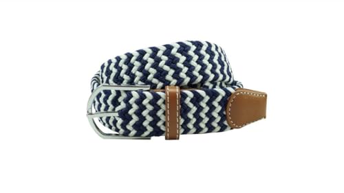 Image of The Tie Hub Unisex Stretchable Woven Fabric Belt | Adjustable, Hole-Free Design | Fits Up to 40 Inches Waist
