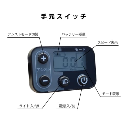 ノーブランド品 ガクチャリ電動アシスト折りたたみ自転車 KL-GAAS065.2 の商品画像 3