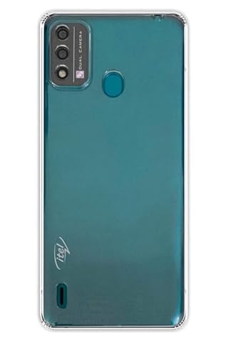 Image of COVERBLACK Soft Rubber Silicon Clear Back Cover Compatible Model for itel Vision2s - Transparent