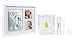 Pearhead Babyprints Newborn Baby Handprint and Footprint Photo Frame Kit, No Bake Clay, Newborn Baby Registry Must Haves, Baby Shower Gift, White