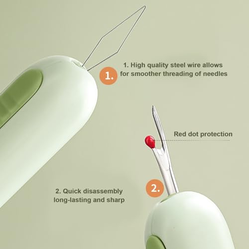 Miniatura 4 de Xujuika Desgarradores De Costura De Hilo Hilo De Costura Unpicker Herramienta Para Quitar Puntadas Seam Ripper Para Acolchar, Accesorios De Costura