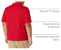 Amazon Essentials Men's Men's Regular-fit Quick-Dry Golf Polo Shirt Shirt, -Red, XX-Large — image 4