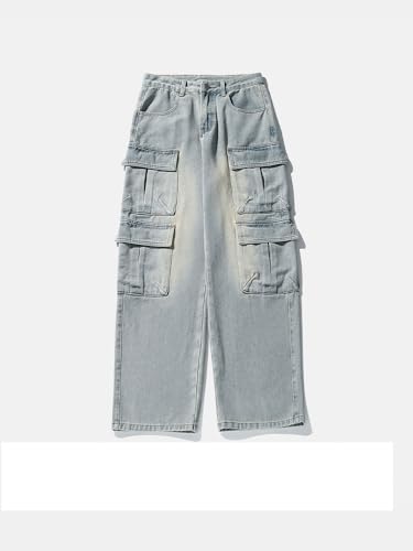 Men's Spring Loose Japanese Style Jeans4