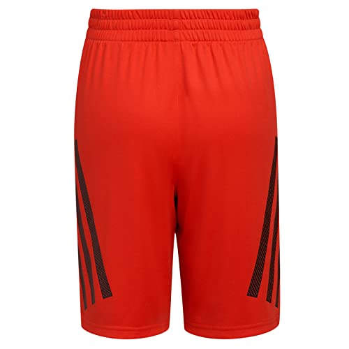 adidas Boys' Elastic Waistband Classic 3S Short, Better Scarlet, X-Large3