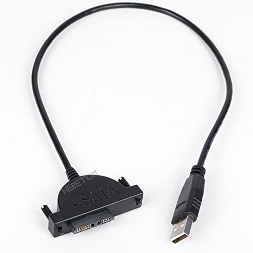 Adaptador USB 2.0 a Mini Sata II 7+6 13Pin para laptop miniatura 4