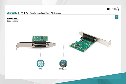 Carte interface parallèle Digitus adaptateur d'interfaces interne PC bureau LPT - 2