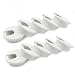 2" Desk Grommet(10 Pack), Wire Cable Hole Cover Plastic Wire Organizers for Office PC Computer Desk Cord Management (White)