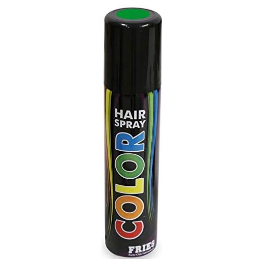 Haarspray color für Fasching und Karneval, diverse Farben, 100ml höchste Ergiebigkeit (grün)