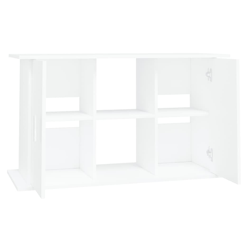 Soporte para acuario con compartimentos y estantes, armario inferior para acuario, color blanco, 101 x 41 x 58 cm