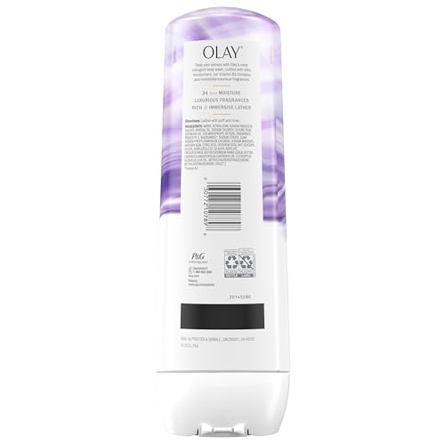 Olay Body Wash for Women, Indulgent Moisture, 24hr Moisturizing & Nourishing Formula, Infused with Vitamin B3 Complex, Luxurious Fragrances, Elderberry & Almond Cream Scent, 20 fl oz - image 9