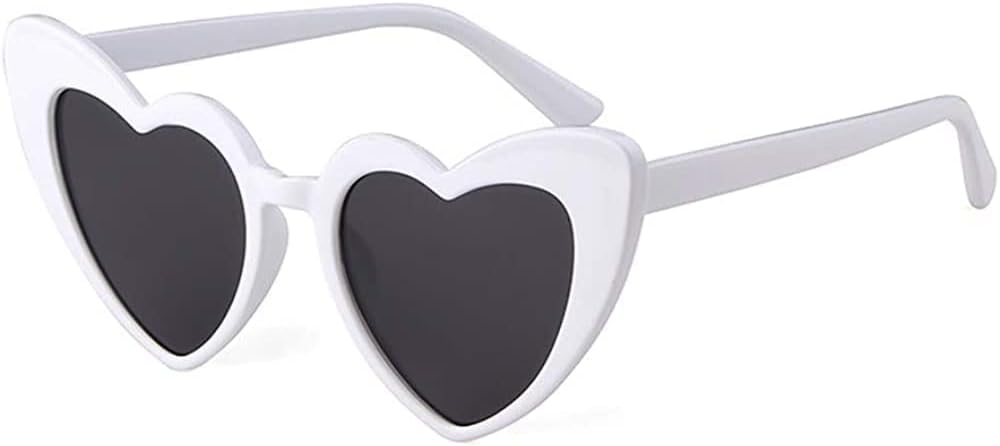 Heart Shaped Sunglasses for Women Girls Ladies Vintage Goggle Mod Sun Glasses Shades