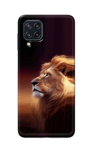 Image of PRINTFIDAA Printed Hard Back Cover Case for Samsung Galaxy M32 4G | Samsung Galaxy M32 Prime Edition Back Cover (Danger Lion) -112