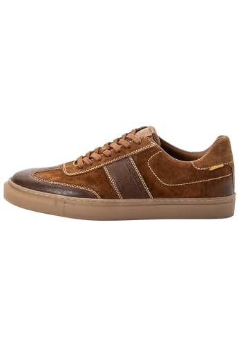 camel active Herren Sneaker aus Echtem Leder Braun, Menswear-41, Zapatillas...
