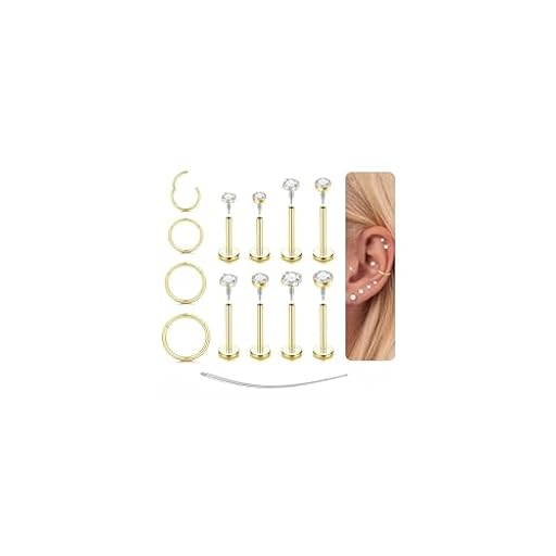 MILACOLATO Piercing Tragus Acero Quirurgico Pendientes Hipoalergenicos Helix Piercing Plata Oro CZ Cartílago Tragus Labret Piercings Nariz Mujer Labio Conch Pendientes Piercings 6/8/10/12mm-B | Ya disponible en tu tienda friki favorita! En mundofriki.es! MILACOLATO Piercing Tragus Acero Quirurgico Pendientes Hipoalergenicos Helix Piercing Plata Oro CZ Cartílago Tragus Labret Piercings Nariz Mujer Labio Conch Pendientes Piercings 6/8/10/12mm-B | Ya disponible en tu tienda friki favorita! En mundofriki.es!