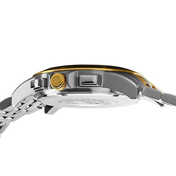LOUIS XVI Mäns armbandsur Majesté stålband silver tvåfärgad guld svart kol kronograf analog kvarts rostfritt stål 1104