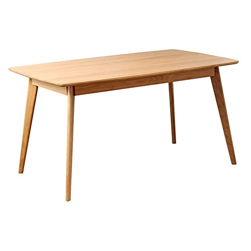 大川 ダイニングテーブル 単品 4人用 幅135cm 長方形 木製 オーク 北欧 ナチュラル リバー OK-RIVER-TABLE135