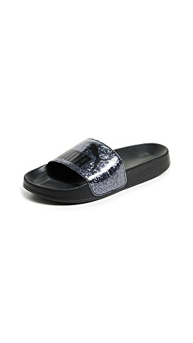 PUMA Women's Leadcat Slides, Puma Black, 8.5 M US