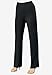 Roaman's Women's Plus Size Wide Leg Bend Over Pant - 28 W, Black