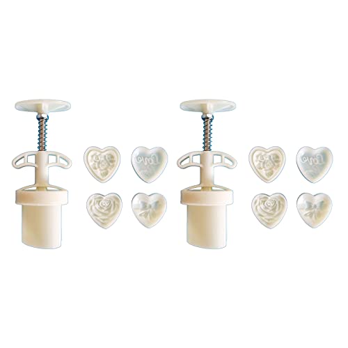 Moule à gâteau en forme de lune - Outils de cuisson à pression à la main - Emporte-pièces et presse pour pâtisserie de mariage