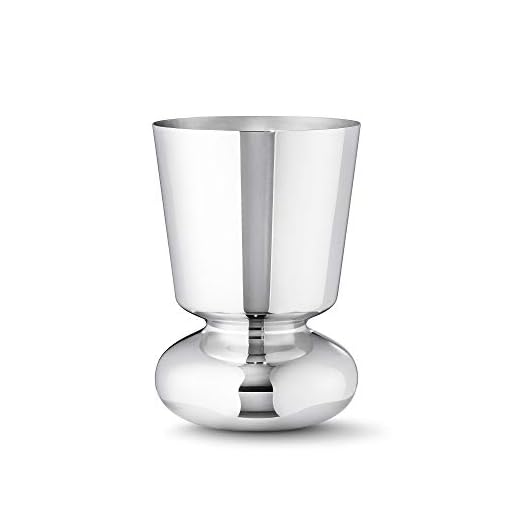 Georg Jensen liten vas, högglanspolerat rostfritt stål genom Alfredo Häberli