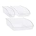 Set di 3 organizer per frigorifero, trasparente, S/M/L, per riporre oggetti