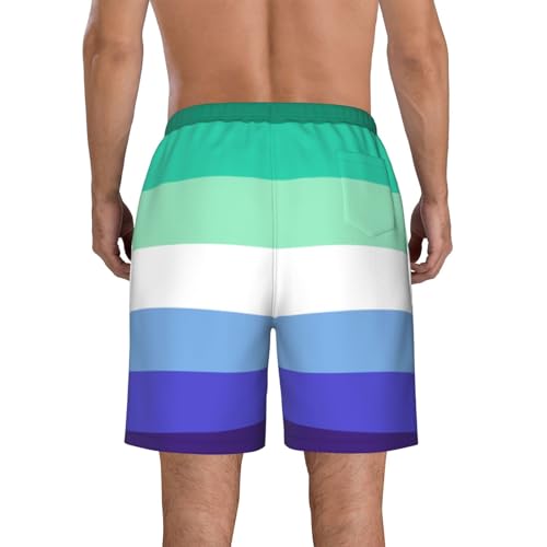 Mlm Pride Flag Gay Man Pride Boardshorts Beach Workout Shorts Drawstring Swim Pants Quick Dry Swim Shorts for Mens3