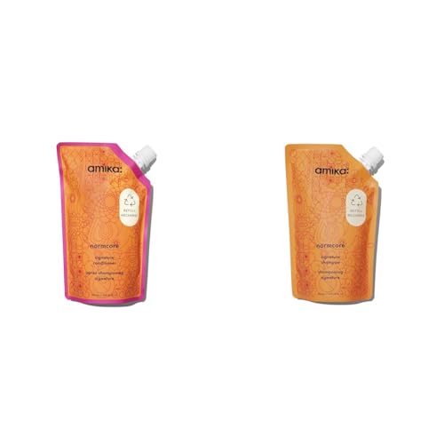 Amika normcore signature shampoo + conditioner bundle, 500ml each
