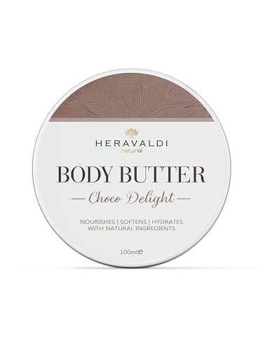 HERAVALDI CHOCO DELIGHT - Mantequilla corporal - Ingredientes 100% naturales para piel hidratada y suave, con aceite de coco y manteca de cacao - Todo tipo de piel