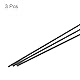 QUARKZMAN Kohlefaserstab, 5,5 mm x 450 mm Kohlefaserstange für RC-Flugzeug DIY Basteln Drachenflügelrohr Quadcopter-Arm Reparatur Packung mit 3 Stück