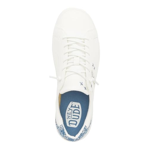 HEYDUDE Unisex-Adult Karina Crafted Boho White/Blue2