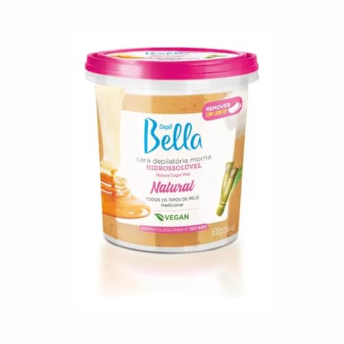 Depil Bella - Cera Depilatória Morna Hidrossolúvel Natural 600g