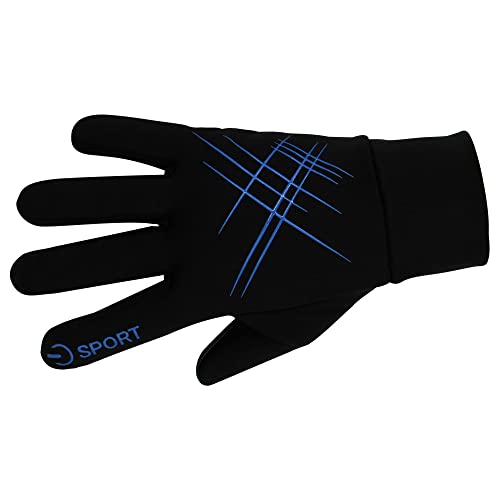 Image of ZaySoo Biking Cycling Water Resistant Outdoor Athletic Touch Screen Full Gloves - Blue